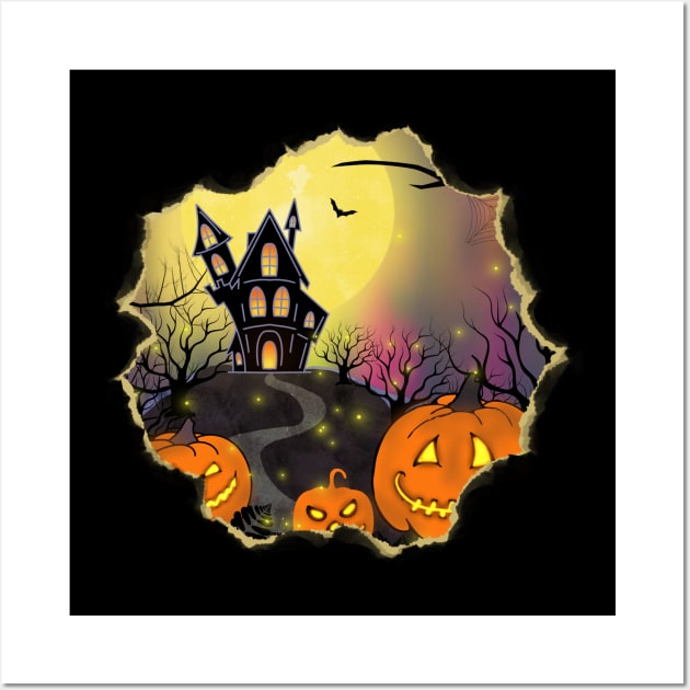 Happy Halloween Wall Art by Anastasiya Malakhova